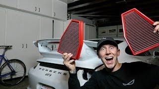 DOES THE BMC AIR FILTER GIVE MORE HORSEPOWER? INTAKE FILTER INSTALL ON PORSCHE GT3