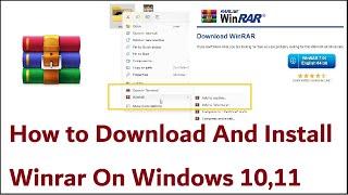 How to Download And Install Winrar On Windows 10,11