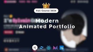 Next JS Portfolio With Framer Motion ( For Beginners Tutorial 2024 )