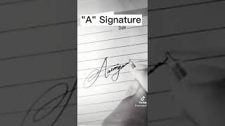 "A" Signature Idea || HN Creation || #viral #hncreation #art #draw #signature