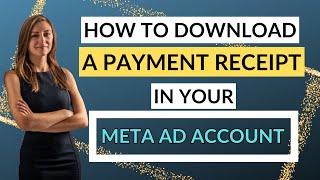 How To Download A Payment Receipt In Meta