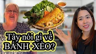 LẦN ĐẦU ba mẹ chồng Thuỵ Điển ĂN BÁNH XÈO, người Sweden nói gì về bánh này | Cuộc sống Thuỵ Điển