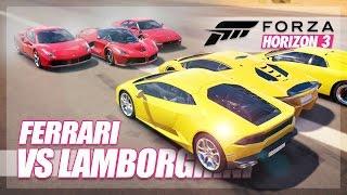 Forza Horizon 3 - Ferrari vs Lamborghini Challenge! (Relay Race & More)