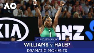 Serena Wins Crucial Gritty Game | Williams v Halep | Australian Open 2019 Fourth Round