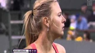 Maria Sharapova's Comical Serve at Indian Wells