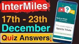 Intermiles Weekly Quiz Answer Today | Intermiles Quiz A Thon | Intermiles Quiz Answer Today