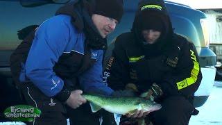 Last Mountain Ice on Fishing Saskatchewan.