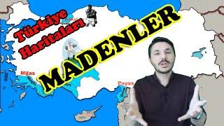 Madenler KPSS 11.sınıf coğrafya hafıza teknikleri Türkiye madenler haritası AYT coğrafya