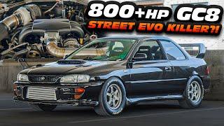 800+HP Subaru GC8 Impreza BEATS EVO on the Street! (BADDEST GC8 in the USA?!)