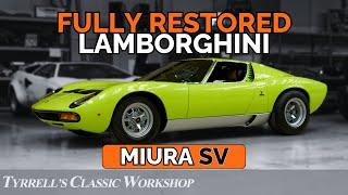 Reviving a Legend: The Ultimate Lamborghini Miura SV Makeover | Tyrrell's Classic Workshop