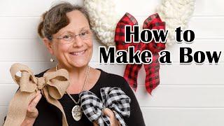 Fall Bow Making, DIY Crafts, Quick and Easy Bow Tutorial