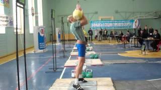 Russian championship 2011. Young men till 16 years Artem Konovalov jerk 16 kg kettlebellsMP4