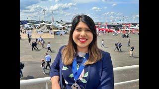 RAeS President (2023-24) Kerissa Khan at the Paris Air Show 2023