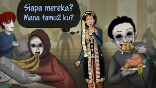 Azab Pernikahan di Tengah Jalan - Mahkluk Ghoib ikut Prasmanan #HORORMISTERI | Animasi Horror