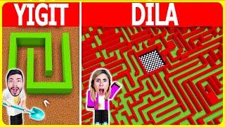 Minecraft FAKİR vs ZENGİN: DEVASA LABİRENT İNŞA ETME YARIŞMASI