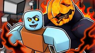 Fighting the HALLOWEEN NAMU BOSS BATTLE in Roblox Heroes Battlegrounds