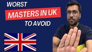 Master's Degrees to Avoid in The UK | Worst Masters Degrees in The UK