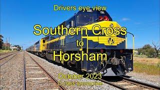 Drivers eye view, Southern Cross to Horsham, Oct 2023