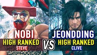 T8  NOBI (Steve) vs JEONDDING (Clive)  Tekken 8 High Level Gameplay