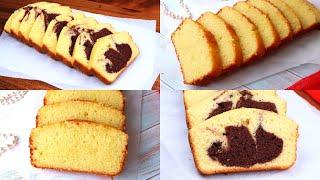 Plain Cake - Marble Cake WITHOUT Oven - Tea Cake - Cooking With Passion