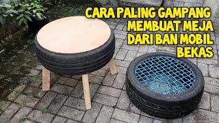 Cara Membuat Meja Dari Ban Bekas Mobil Dengan Mudah/Kursi