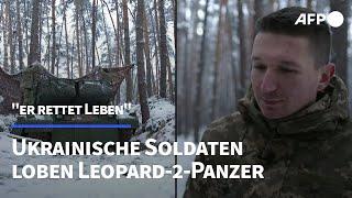 Deutscher Leopard-2-Panzer in der Ukraine: "Er rettet Leben" | AFP