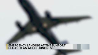 Emergency landing at Albuquerque airport leads to an unexpected act of kindness