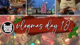 vlogmas day 18 holiday knitting, advents, & crafts