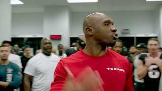 LOCKER ROOM: DeMeco speaks to the team after the win over the Dallas Cowboys