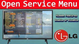 LG TVs Service Menu Access| How To Open Service Menu On All LG TV and LCD TV
