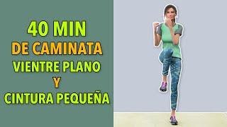 40 Min Cardio de Pie: Caminata para un Vientre Plano y Cintura Pequeña