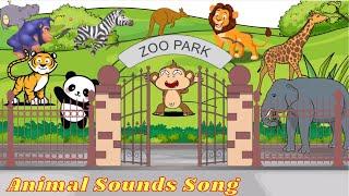 Animal Sounds Song | Learn Farm and Zoo Animals for Toddlers | Kids TV