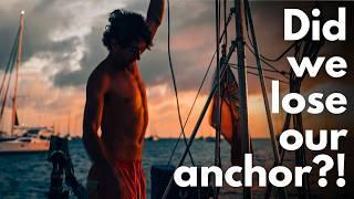 The anchor is TRAPPED, he dropped ANOTHER THING OVERBOARD & we explore! - Caribbean boat life.