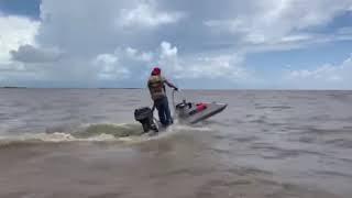 Powered homemade surfboard