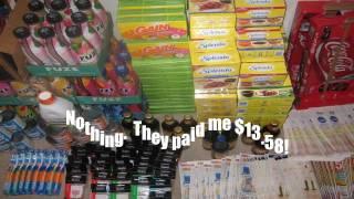 EXTREME COUPONING GET PAID TO SHOP! Over $700 of Products -- They paid me $13.58 CASH. [HD]