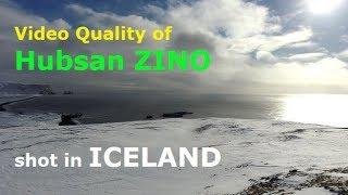 Hubsan ZINO aerial drone shots in ICELAND