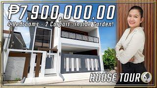 House Tour 21 • A Brand New House with Inside Garden! in Angeles City Pampanga • House and Lot •