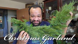 Making Christmas Garland