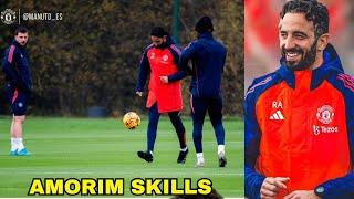 Watch! Ruben Amorim Training Tactics! Luke Shaw Spotted In High Spirits.