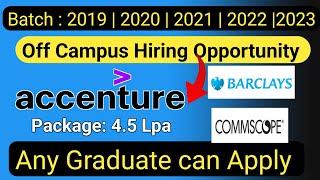 Accenture Recruitment 2022 OFF CAMPUS DRIVE FOR 2023 BATCH | OFF CAMPUS DRIVE FOR 2022 BATCH latest