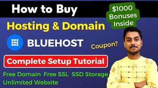 How to Buy Hosting From Bluehost 2023 | Complete Tutorial | Claim Free Domain With Hosting WordPress