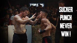 SUCKER PUNCH doesn't damage STEEL JAW Murad Dedok ! | TOP DOG Bare Knuckle Boxing Championship |