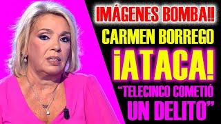 ¡BOMBAZO! Carmen Borrego ACUSA a Telecinco de DELITO: ¡Lo cuenta todo sin filtros!