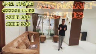 Armaan lotus ||21 story tower at nalasopara station || 4000sq clubhouse ||@zakwanvlog #nalasopara