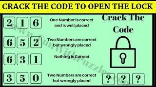 Crack the Code and Open the Lock | Crack the Code #Puzzles