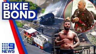 Ex-bikie boss Toby Mitchell visits gunned-down Sam Abdulrahim in hospital | 9 News Australia