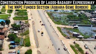 The Ongoing Reconstruction Of The Lagos-Badagry Expressway Section Funded By NNPC (Agbara - Seme)