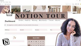 Notion Tour 2023 | Wellness, Organization, Productivity & More!