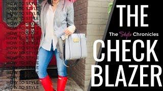 How to Style Check Plaid Blazer | 5 Outfit Ideas | The Style Chronicles