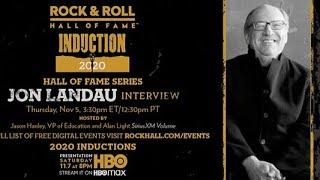 Hall of Fame Interview with Inductee Jon Landau